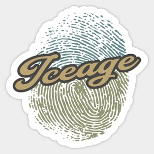 Iceage Fingerprint Sticker